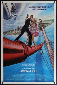 6g0987 VIEW TO A KILL 1sh 1985 Roger Moore as James Bond 007, Walken, Grace Jones!