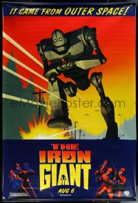 6g0024 IRON GIANT vinyl banner 1999 animated modern classic, cool cartoon robot artwork!