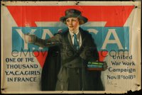 6g0141 YMCA GIRLS 28x42 WWI war poster 1918 wonderful art by Neysa Moran McMein, rare!