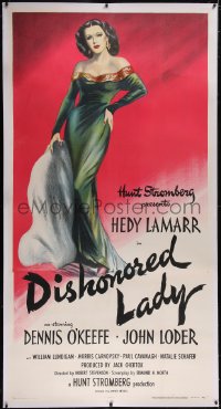 6h0312 DISHONORED LADY linen 3sh 1947 great art of sexy Hedy Lamarr, who could not help loving, rare!
