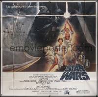 6h0080 STAR WARS 6sh 1977 George Lucas, iconic Tom Jung art of Luke & Leia with Vader behind!
