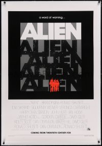 6h0751 ALIEN linen teaser 1sh 1979 Ridley Scott classic, a word of warning, great different image!