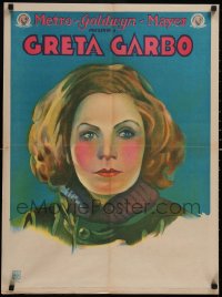 6h0255 GRETA GARBO 22x29 Argentinean stock poster 1930s great art of the Swedish star, ultra rare!