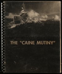 6h0101 CAINE MUTINY spiral-bound softcover book 1954 given to director by producer, one of a kind!