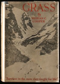 6h0055 GRASS signed G.P. Putnam's Sons hardcover book 1926 by Merian C. Cooper, w/scenes, ultra rare!