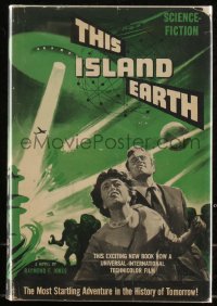 6h0068 THIS ISLAND EARTH hardcover book 1955 first book edition after pulp publication, ultra rare!