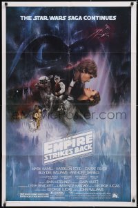 6h0108 EMPIRE STRIKES BACK studio style 1sh 1980 classic Gone With The Wind style art by Kastel!