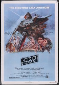 6h0814 EMPIRE STRIKES BACK linen style B NSS style 1sh 1980 George Lucas classic, art by Tom Jung!