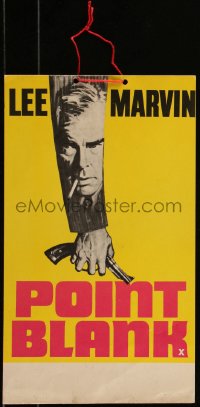 6h0104 POINT BLANK English 8x14 box office hanging card 1967 Lee Marvin, John Boorman, ultra rare!