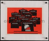 6h0414 ADVISE & CONSENT linen TC 1962 Otto Preminger classic, Fonda, great artwork by Saul Bass!