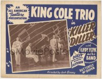 6h0154 KILLER DILLER LC 1948 Nat King Cole performing on stage with the King Cole Trio, ultra rare!