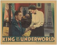 6h0159 KING OF THE UNDERWORLD LC 1939 doctor Kay Francis examines Humphrey Bogart's arm, ultra rare!