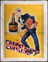 6h0353 CHERRY MAURICE CHEVALIER linen 47x63 French advertising poster 1930s cool art, ultra rare!