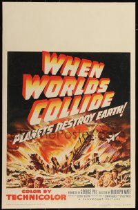 6h0221 WHEN WORLDS COLLIDE WC 1951 George Pal classic doomsday thriller, planets destroy Earth!
