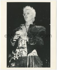 6j1322 BILLY IDOL 8x10 music publicity still 1984 great close up performing on stage by Ross Halfin!