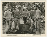 6j0116 DESI ARNAZ signed 8x10.25 still 1943 great close up in jungle with co-stars in Bataan!