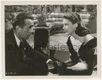 6j1395 KNOCK ON ANY DOOR 8x10.25 still 1949 c/u of Humphrey Bogart holding hands with Susan Perry!