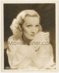 6j1405 MARLENE DIETRICH 8x10 still 1937 Paramount studio portrait of the top actress in cool dress!
