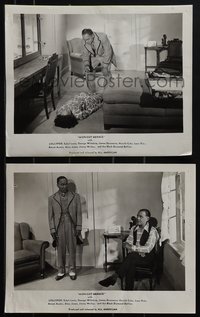 6j1609 MIDNIGHT MENACE 2 8x10 stills 1946 voodoo man torments wacky Lollypop Jones, all-black cast!