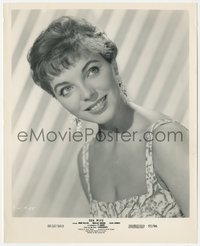 6j1443 SEA WIFE 8x10 still 1957 head & shoulders smiling portrait of beautiful Joan Collins!