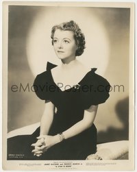 6j1453 STAR IS BORN 8x10.25 still 1930s wonderful seated portrait of pretty star Janet Gaynor!