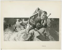 6j1459 THUNDERBALL 8.25x10.25 still 1963 art of Sean Connery as James Bond used on most posters!