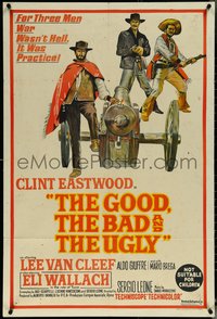 6j0330 GOOD, THE BAD & THE UGLY Aust 1sh 1969 Clint Eastwood, Van Cleef, Sergio Leone, ultra rare!