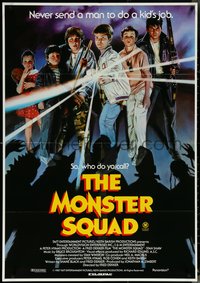 6j0340 MONSTER SQUAD Aust 1sh 1987 art of young heroes and classic villains by Brian Clinton!