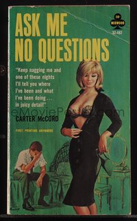 6j1271 ASK ME NO QUESTIONS paperback book 1965 nag & she'll tell you, Paul Rader art, ultra rare!