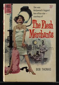 6j1278 FLESH MERCHANTS paperback book 1959 great cover art by Robert McGinnis, ultra rare!