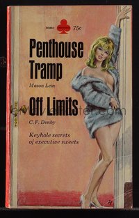 6j1291 PENTHOUSE TRAMP/OFF LIMITS paperback book 1967 keyhole secrets, Rader art, ultra rare!