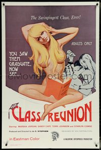 6j0824 CLASS REUNION 1sh 1972 Ed Wood, sexy schoolgirl is in the swingingest class ever!