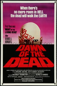 6j0841 DAWN OF THE DEAD 1sh 1979 George Romero, no more room in HELL for the dead, Lanny Powers art!