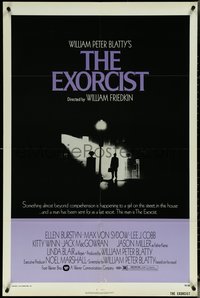 6j0887 EXORCIST 1sh 1974 William Friedkin, Von Sydow, horror classic from William Peter Blatty!