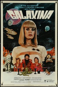 6j0909 GALAXINA style B 1sh 1980 Dorothy Stratten is a sexy man-made machine with feelings!