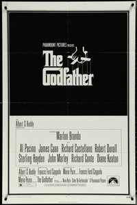 6j0919 GODFATHER 1sh 1972 Brando, Pacino, Francis Ford Coppola crime classic, S. Neil Fujita art!