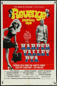 6j0083 HARPER VALLEY PTA signed style B 1sh 1978 by Barbara Eden, Revenge: American Style!