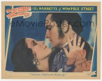 6j0447 BARRETTS OF WIMPOLE STREET LC 1934 best c/u of Fredric March & Norma Shearer, ultra rare!