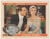6j0454 BIG BUSINESS GIRL LC 1931 c/u of Ricardo Cortez & beautiful young Loretta Young, ultra rare!