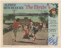 6j0087 BIRDS signed LC #4 1963 by BOTH Tippi Hedren AND Veronica Cartwright, Hitchcock classic!