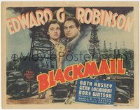 6j0395 BLACKMAIL TC 1939 Edward G. Robinson escapes from chain gang, but gets revenge, ultra rare!