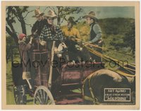 6j0471 CALL OF COURAGE LC 1925 great image of Art Acord, Hasbrouck & cast on stagecoach, ultra rare!