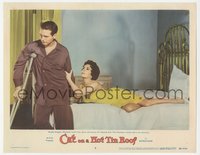 6j0474 CAT ON A HOT TIN ROOF LC #5 1958 Paul Newman remains cold to sexiest wife Elizabeth Taylor!