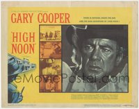 6j0413 HIGH NOON TC 1952 c/u of Gary Cooper + key scenes from film's climax, Fred Zinnemann classic!