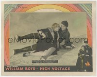 6j0521 HIGH VOLTAGE LC 1929 William Boyd & Carole Lombard slip on ice and fall in love, ultra rare!