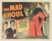 6j0419 MAD GHOUL TC R1949 Turhan Bey, Evelyn Ankers & monster David Bruce, different & ultra rare!