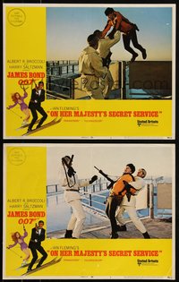 6j0742 ON HER MAJESTY'S SECRET SERVICE 2 LCs 1969 George Lazenby's only appearance as James Bond!