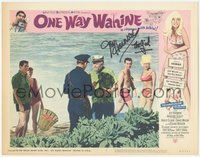 6j0093 ONE WAY WAHINE signed LC #1 1965 by sexy Joy Harmon, he's the swingin'est thing on Waikiki!