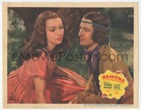 6j0575 RAMONA LC 1936 best c/u of beautiful Loretta Young & Native American Indian Don Ameche, rare!