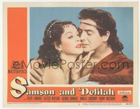6j0586 SAMSON & DELILAH LC #5 1949 best c/u of Victor Mature & Hedy Lamarr, DeMille, ultra rare!
